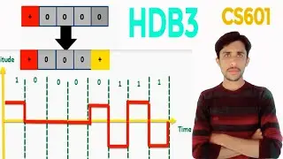 HDB3 encoding in bipolar with example Urdu/Hindi