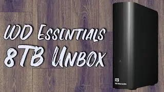 Western Digital Essentials 8TB External Hard Drive Unbox