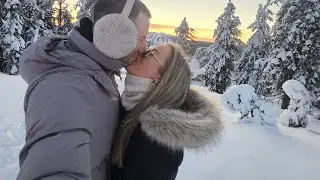 Life has peaked, got engaged in the Finnish mountains!