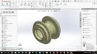 How to design Bicycle wheel hub in solidworks