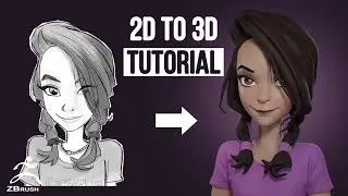 Zbrush from 2D to 3D stylized character Sculpting - Zbrush 2022