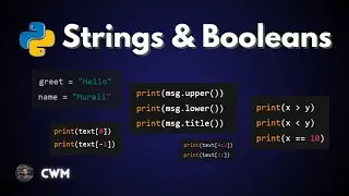 Strings and Boolean in Python | 🧵