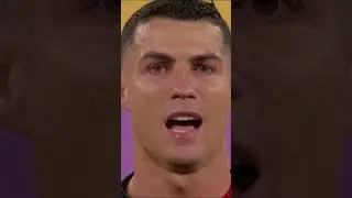 Ronaldo emotional on portugal anthem 😢❤