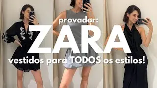 PROVADOR ZARA - Try On 2024 | Provando Vestidos de vários estilos para o Verão! Shopping TOUR NEW IN