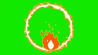 fire circles special effects Overlay animated green screen video for Youtubers copyright free.