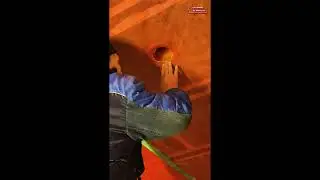 Герметичный проход футляра через пароизоляцию без скотча #shorts