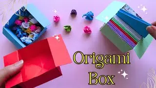 origami paper box easy/how to make paper box