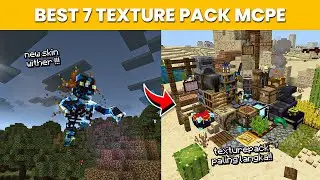 7 TEXTURE PACK MINECRAFT BEDROCK\MCPE TERBAIK UNTUK SURVIVAL | 1.20/1.21