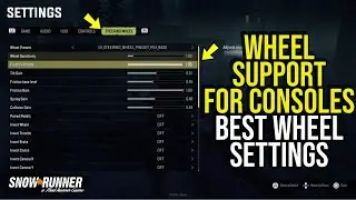 Best Wheel Settings For Consoles in Snow*Runner