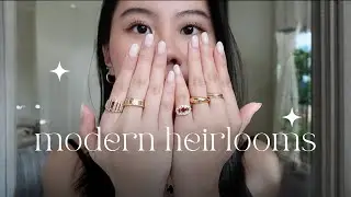 MODERN HEIRLOOMS: affordable luxury vintage-inspired solid gold and moissanite ring (MollyJewelryUS)