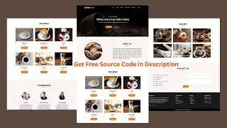 Create a Responsive Coffee Website Using HTML, CSS and JavaScript | Free Source Code