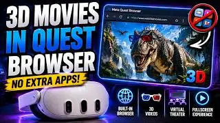 How to watch 3D movies in Quest Browser on Meta Quest 3