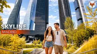 Is This the Madrid of the Future? From Plaza de Castilla to the Four Towers | Walking Tour 4K 60fps