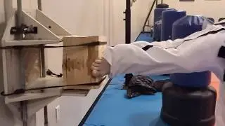 4 of 10 board break - slow mo