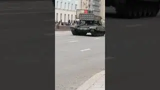 Выезд военной техники с Парада Победы 9 мая 2021