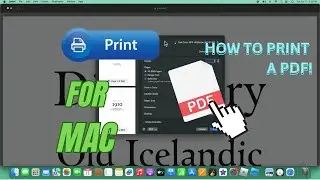How to Print a PDF on Mac!