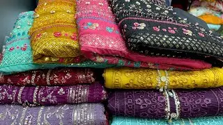স্টুডেন্ট বাজেটে পার্টিতে পরার লাক্সারি অরগান্জা থ্রিপিস | Luxury organza party wear three piece