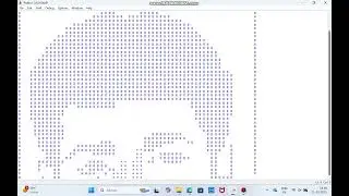 Python code to print a person's picture without using Graphic libraries and any plot functions