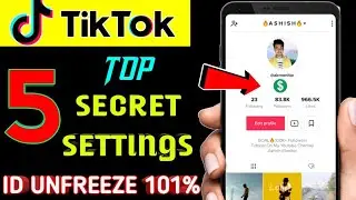 Tiktok 5 Secret Settings | Tiktok hidden features | tiktok setting