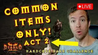 Barbarian Common Items ONLY Challenge Diablo 2 Resurrected