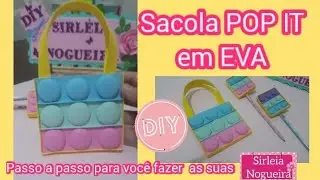 DIY SACOLINHA POP IT EM EVA lembrancinha para festa/ Dia das Crianças FIDGET TOYS