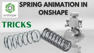 Spring Animation In Onshape | Dynamic Spring|| Onshape Tricks