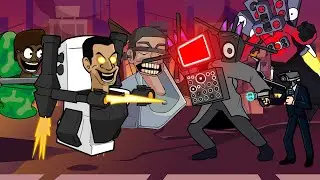 FNF Skibidi Toilet But - Titan TV Man, Titan SpeakerMan, Cameraman VS G-Man & Different Toilets Sing