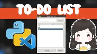 Python To-Do List App with GUI using Tkinter in Visual Studio Code