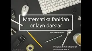 Kombinatorika elementlari  Takroriy o'rin almashtirishlar 4-dars