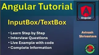 Input box in angular | textbox |  type='text' | input | CodeProgramming  |Avinash
