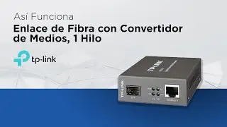 Así funciona - Enlace de fibra con convertidor de medios, 1 Hilo