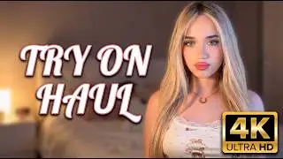 4K Transparent cleaning  & Lingerie Chic Mesh Dress Try On haul