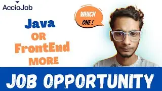 Which Track Has More No Of 𝗝𝗼𝗯 𝗢𝗽𝗽𝗼𝗿𝘁𝘂𝗻𝗶𝘁𝘆 | Frontend Track Vs Java + DSA Track | AccioJob