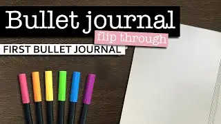 My FIRST Bullet Journal 💜 Full flip through