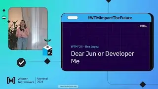 DEAR JUNIOR DEVELOPER ME by Beatrice Lopez Software developer @ Osedea #softskills