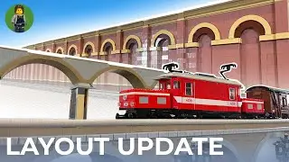 LEGO Layout Update - Huge SAND RED Wall!