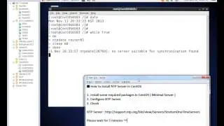 How to install NTP Server in CentOS