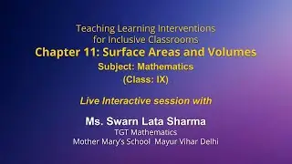 Live Interaction on PMeVIDYA : Teaching Learning Interventions for Inclusive Classrooms