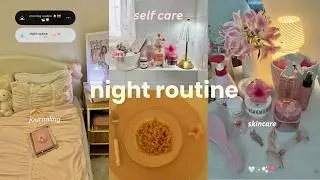 cosy night routine🕯️🍝🛀  shower routine, skincare, self care, aesthetic, cook w/me & more