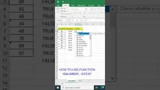 Use Istext & Isnumber function in excel🔥 || 