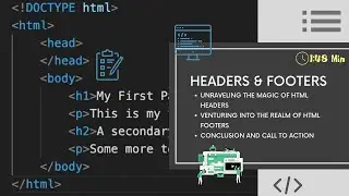 headers & footers 🤯 | Crafting Cohesive Web Pages: A Deep Dive into HTML Headers & Footers 🏰