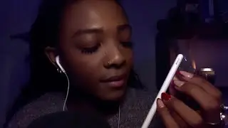 ASMR using an Apple Pencil to get that thing out of your eye- close up clicky semi-inaudible whisper