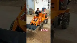 I ran out of gas when I was working. #Smallloader #Loader #Tractor #Agriculture #MadeinChina