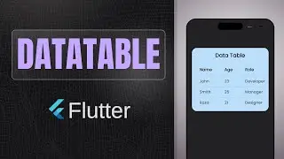 DataTable widget | Flutter