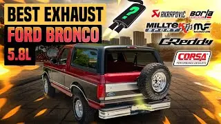 Ford Bronco Exhaust Sound 5.8L V8 🔥 Performance,Straight Pipe,Upgrade,Borla,Review,Mods,Flowmaster+