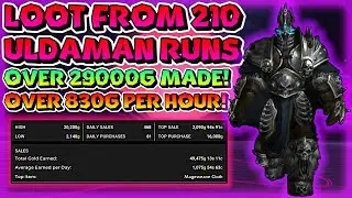 Loot From 210 Uldaman Backdoor Runs (WotLK) the gold i made is actually CRAZY. WEEK 1/5