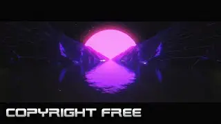 Synthwave Landscape Sea Loop Stock Video/Animated Background
