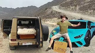 Camping in a G wagon & Lamborghini Sterrato in Oman