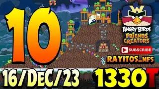 Angry Birds Friends Level 10 Tournament 1330 Highscore POWER-UP walkthrough