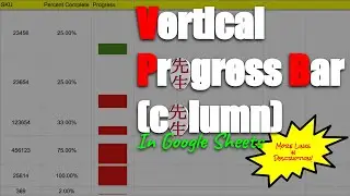 Vertical Progress Bar (Column ) in Google Sheets
